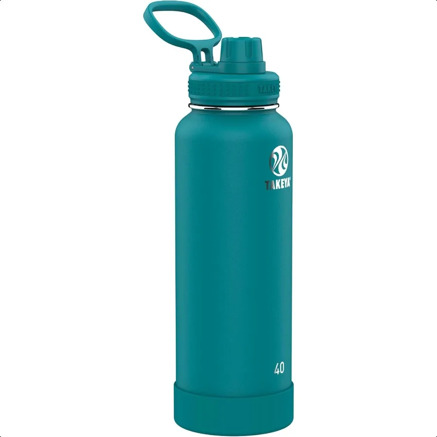 

Actives Stainl Steel Water Bottle 40 oz with Spout Lid Mystic Blue