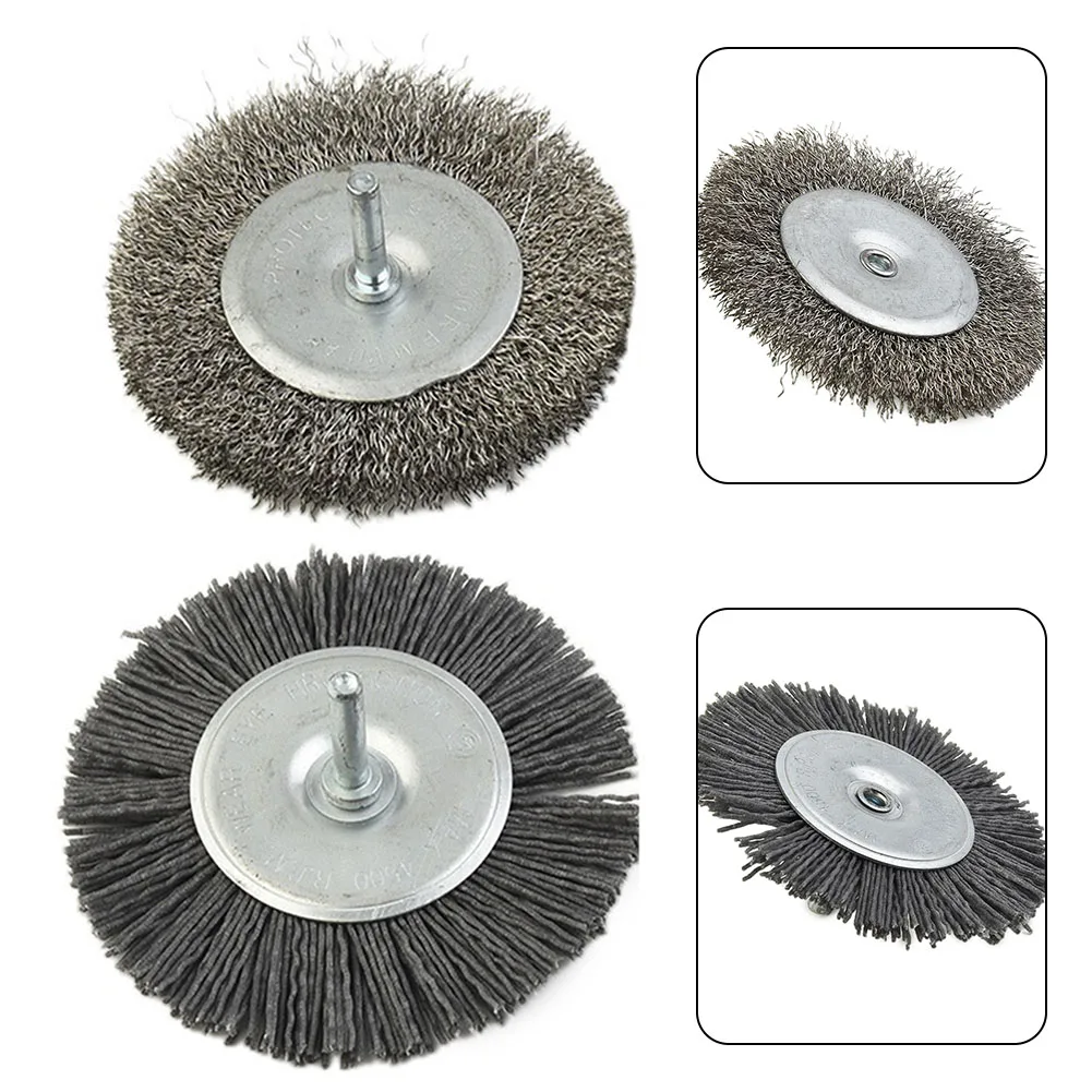 

Bylon Brush Metal Brush 2pcs/Set Abrasive Wire Against Weeds Cleaner Diameter 100mm EFB Model Electric New Practical