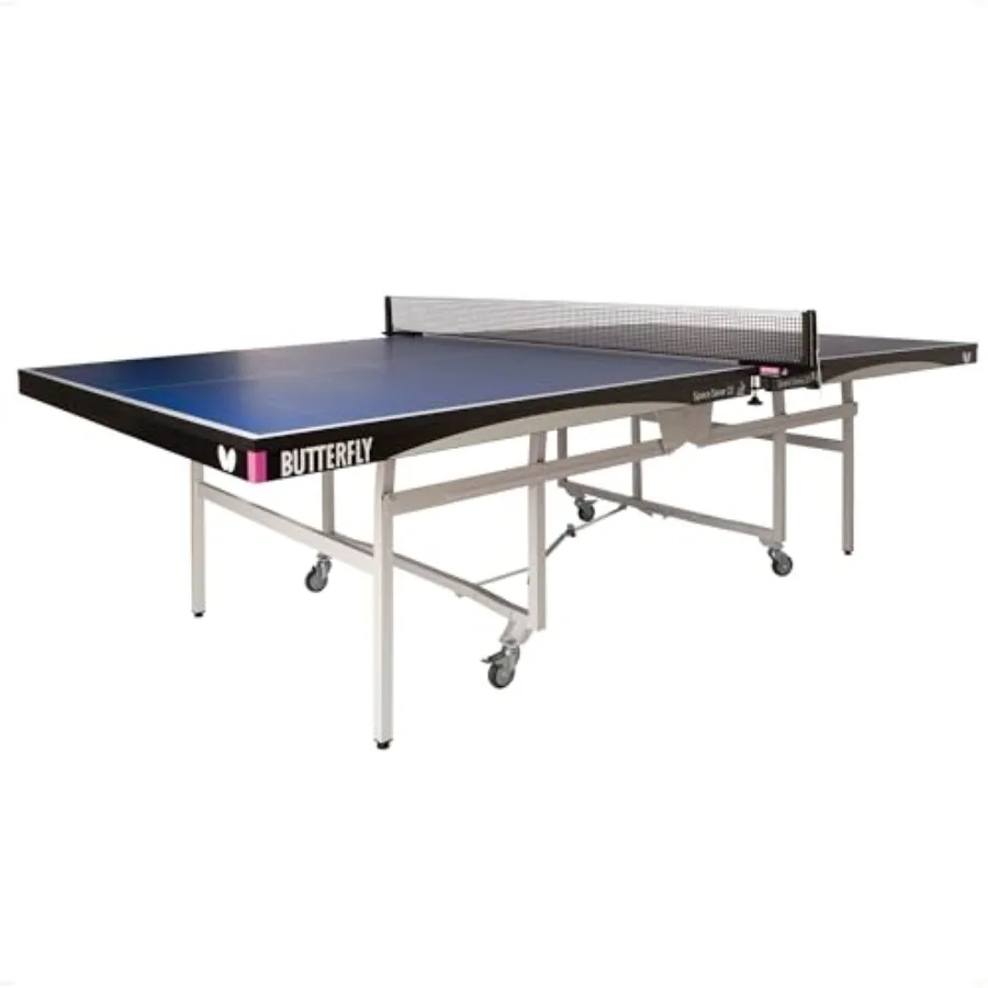 

Space Saver 22 Ping Pong Table—Indoor Rollaway Game Table—ITTF Approved Table Tennis Table for Tournaments Clubs Or Homes—Profe