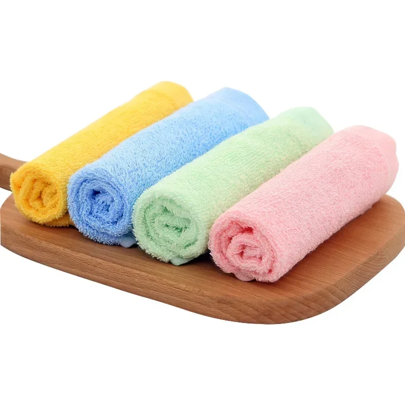 Baby Towel Face Towels Baby Bath Towel Handkerchief Burp Cloths Soft Microfiber Absorbent Washcloth Children Towels Hot  25x25cm