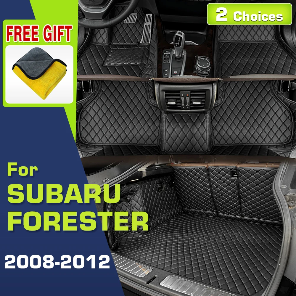 

Автомобильные коврики для Subaru Forester 2008 2009 2010 2011 2012, изготовленный на заказ коврик в багажник, авто подушечки для ног, ковер, аксессуары для интерьера