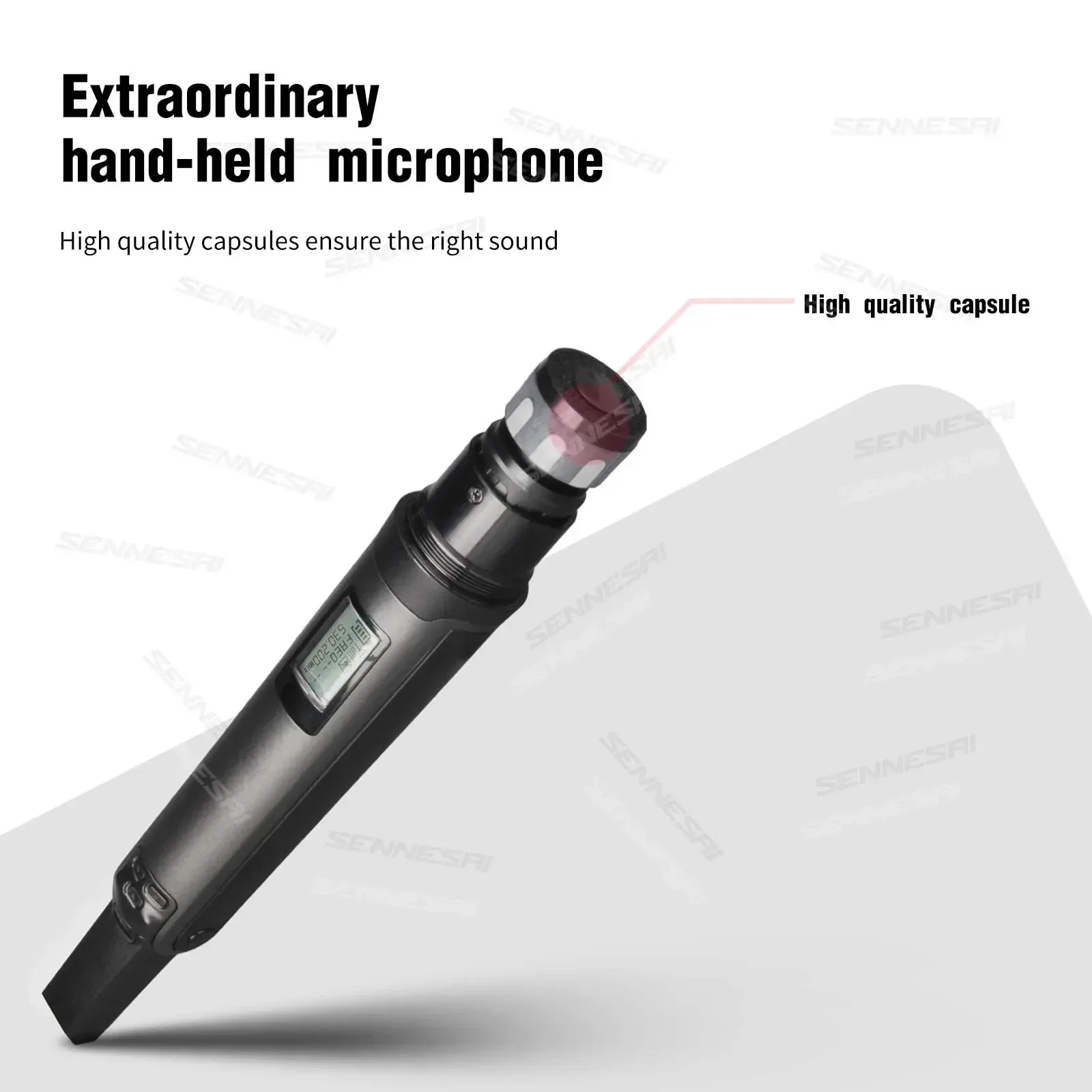 SKM9200/9000 Wireless Microphone (Whole Metal)  4 Channels UHF Professional Mic Dynamic Handheld For Party Karaoke Church Stage