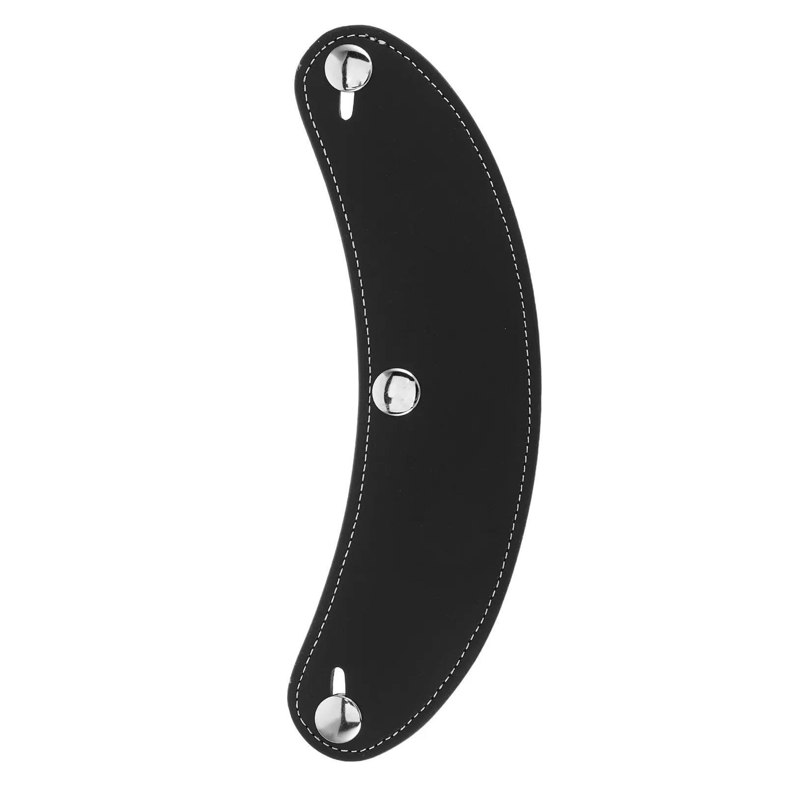 Retro Motorcycle Brim Visor PU Sun Deflector Three Button Attachment Universal Compatibility Uv Blocking Lightweight