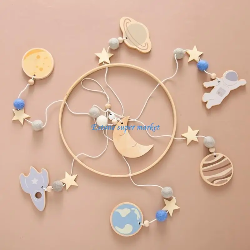 090B Roteerbare rammelaar Crib Mobiel speelgoed Cartoon hanger Baby Crib Muziek speelgoed Pophae Mobiele Teeltether speelgoed