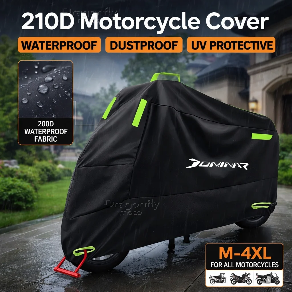 

Чехол для мотоцикла Bajaj Dominar 250 400 Dominar400 Dominar250, водонепроницаемый, для улицы, защита от УФ-лучей, дождевик для скутера