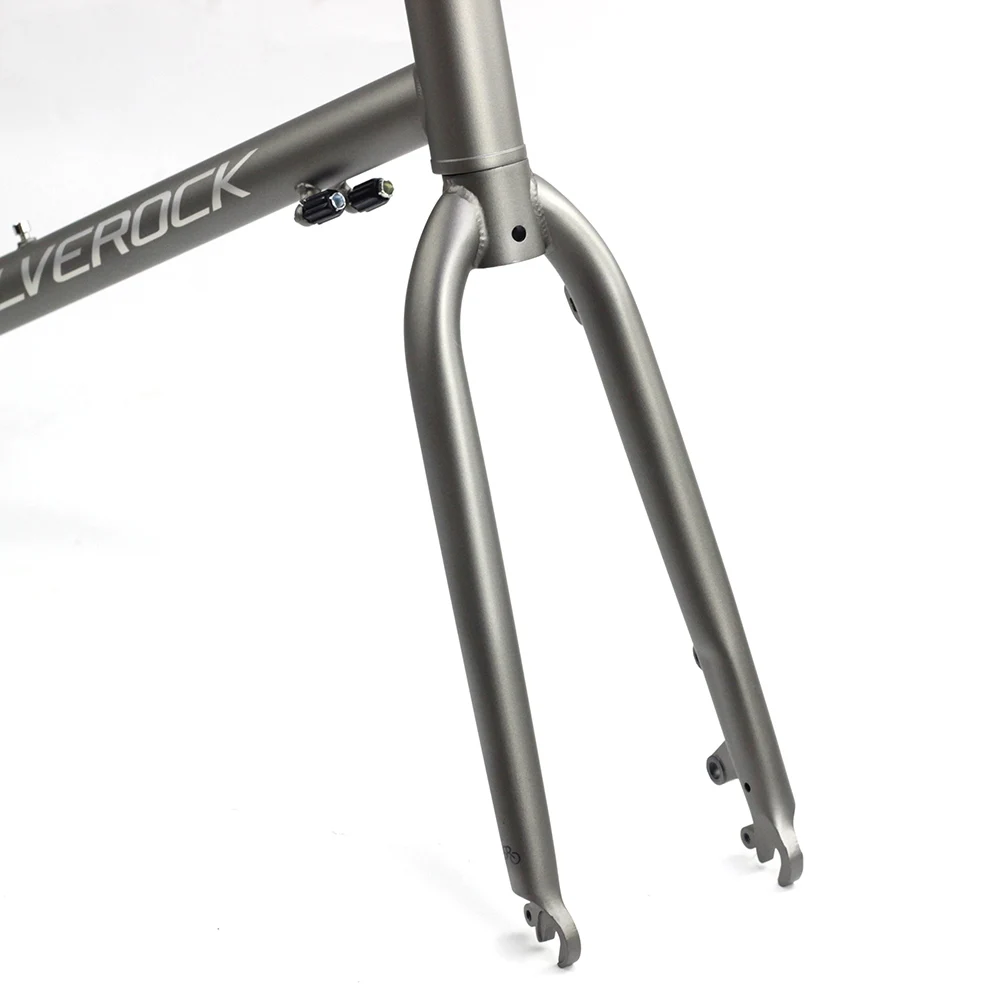 SILVEROCK Chromstahlgabel 20" 406 451 Scheibenbremse BIKEPACKING Rack für klappbare Minivelo BMX Fahrrad starre Gabeln 1 1/8" 28,6 mm – Detail 10