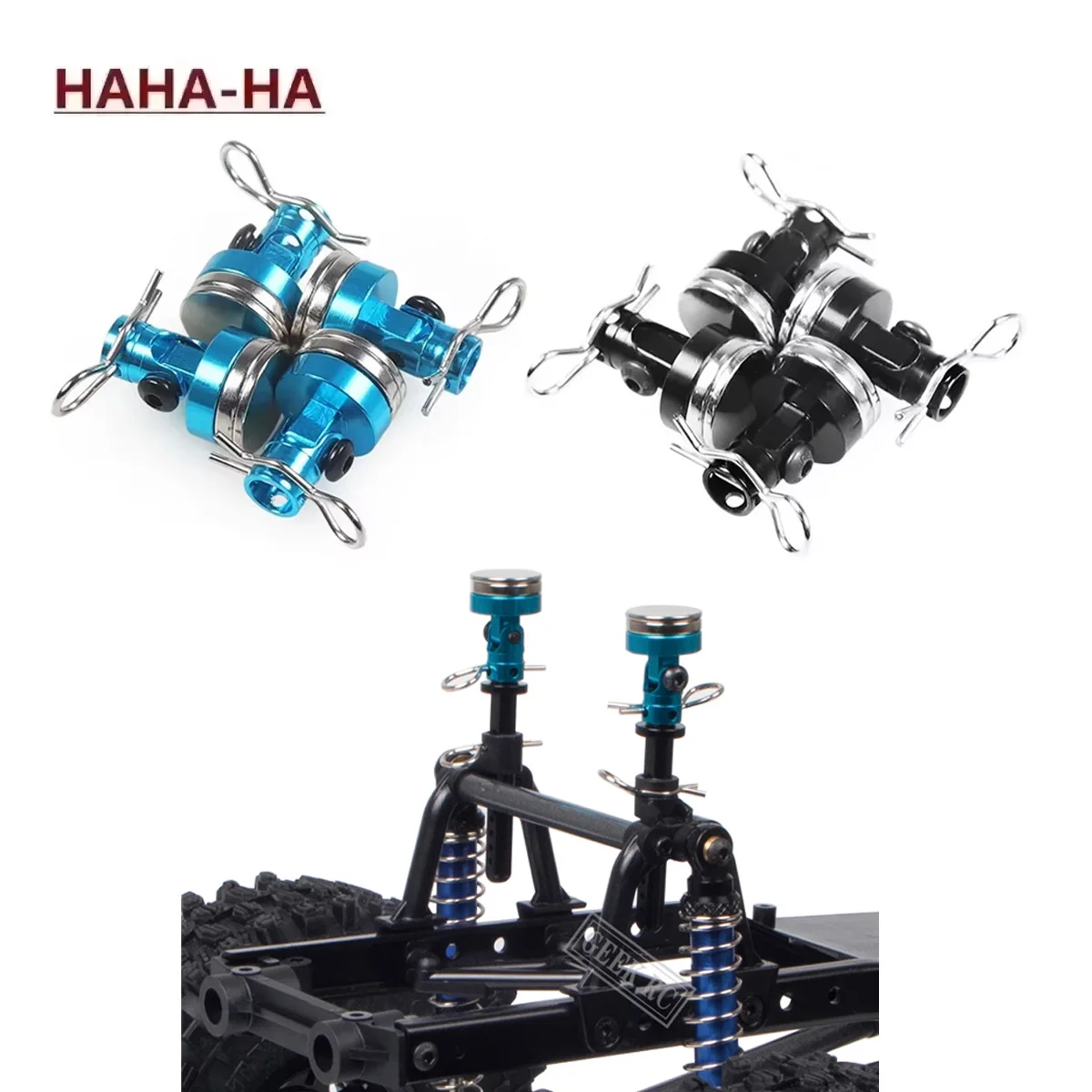 4 Stück RC Auto Karosserie-Magnethalterungen Unsichtbare Fixierhalterung mit Clip für 1/10 Axial SCX10 TRX4 D90 D110 HSP Drift Sakura Redcat
