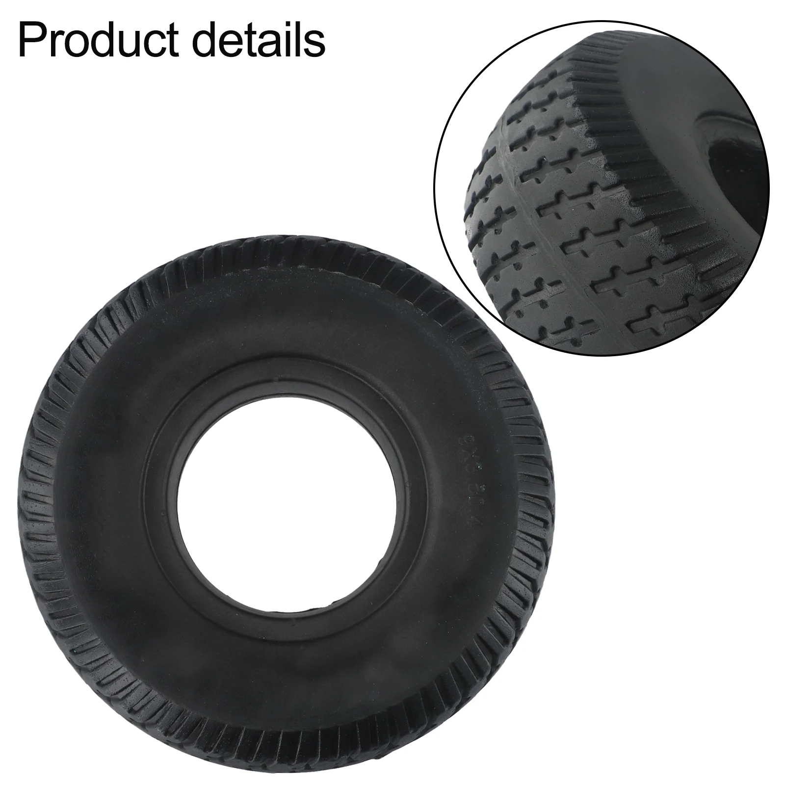 

Black Tyre Solid Tires Solid Tire Special Lines Anti Flat Tire Anti Puncture Anti-puncture For Electric Bicycle