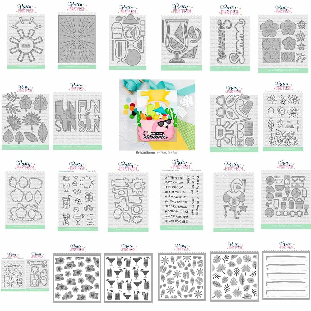 Nuevos troqueles de corte de metal 2026 con diseños de copa, rodaja de limón y pelota de playa, plantilla de repujado para decoración DIY de scrapbooking y manualidades
