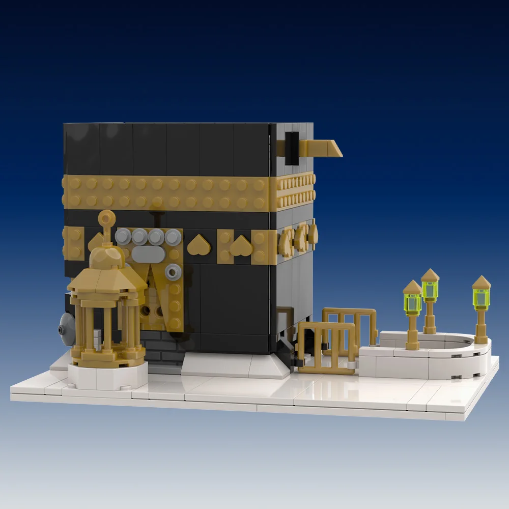 

Gobricks MOC Islam Kaaba Building Block Model Islam Religion Kaaba Street View Architecture Bricks Assembly Toys Kids DIY Gifts