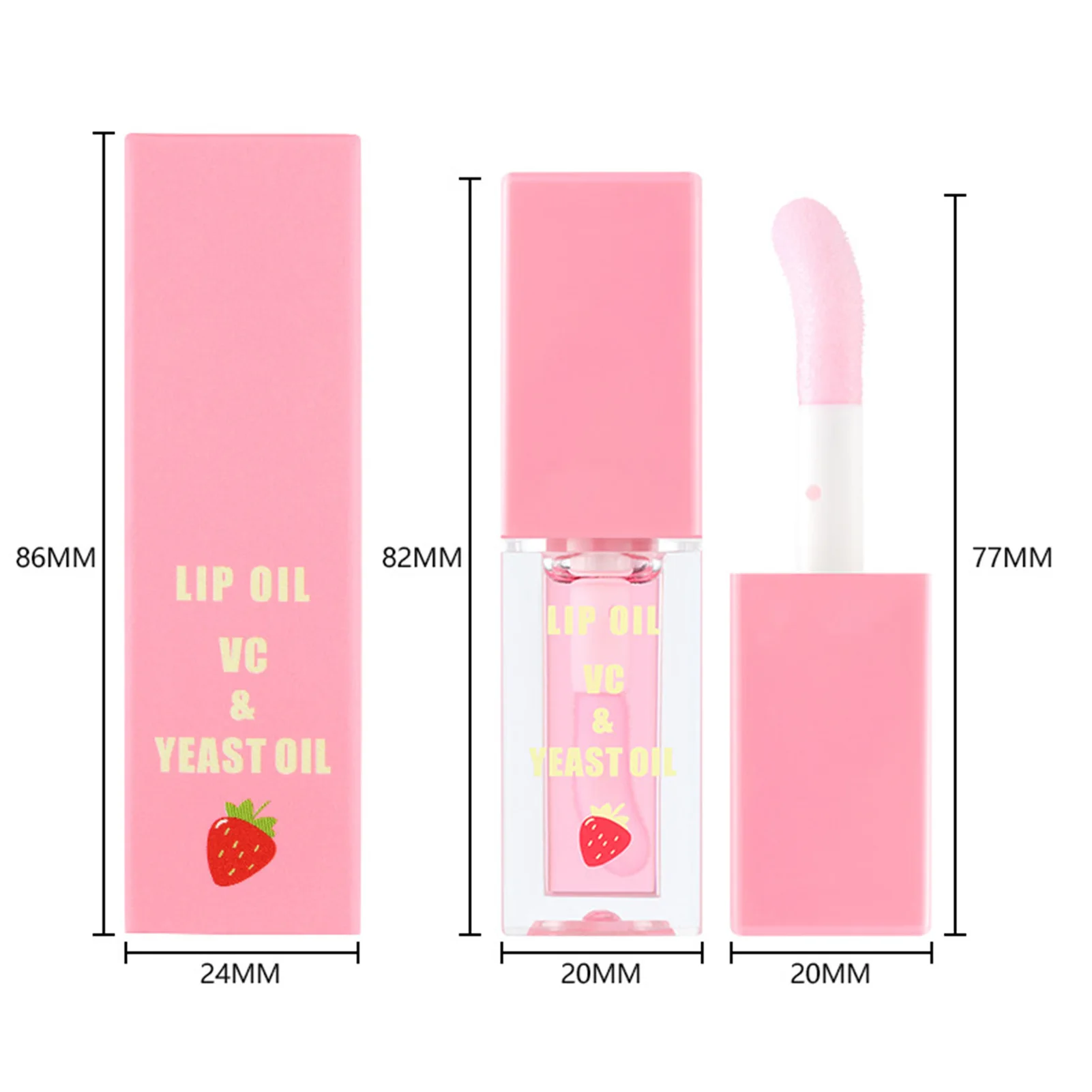 Squared Pearlescent Liquid Lip Glaze Women Lip Stick Beauty Cosmetic For Wedding Party