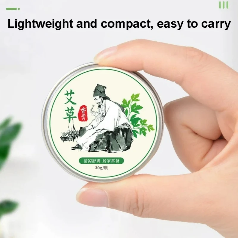 3 Boxes Mugwort Ointment Moxa Plaster Moxibustion Anti-scald Protection Accessory Cream Repel Mosquitoes and Relieve Itching