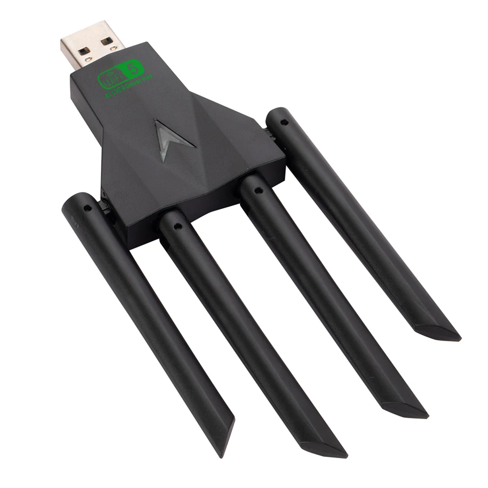 

USB-адаптер Wi-Fi 1300 Мбит/с, двухдиапазонный 2.4/5.8 ГГц, USB 3.0, беспроводной приемник Wi-Fi для ПК/ноутбука