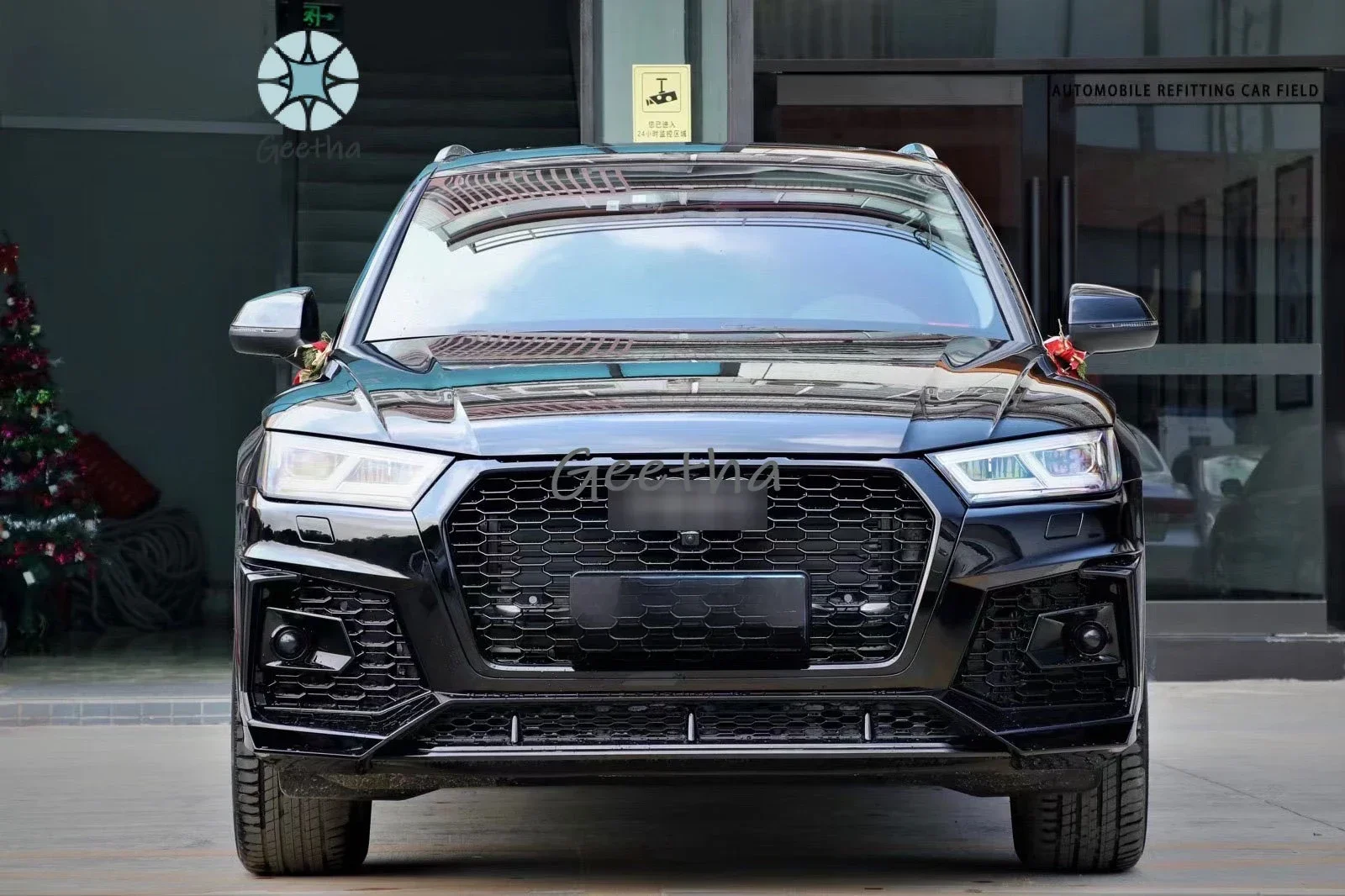 

Wholesale car parts For Audi Q5 Upgrade to RSQ5 SQ5 Star Shine car bumper body kits 2018-in Car Grille Diffuser tips