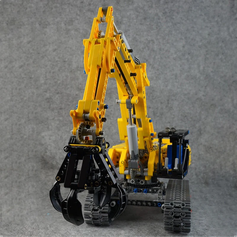 Auf Lager 720 stücke 2 in 1 Engineering technische Bagger Bausteine Modell Moc Bulldozer Ziegel Spielzeug Jungen Geburtstag Geschenkset