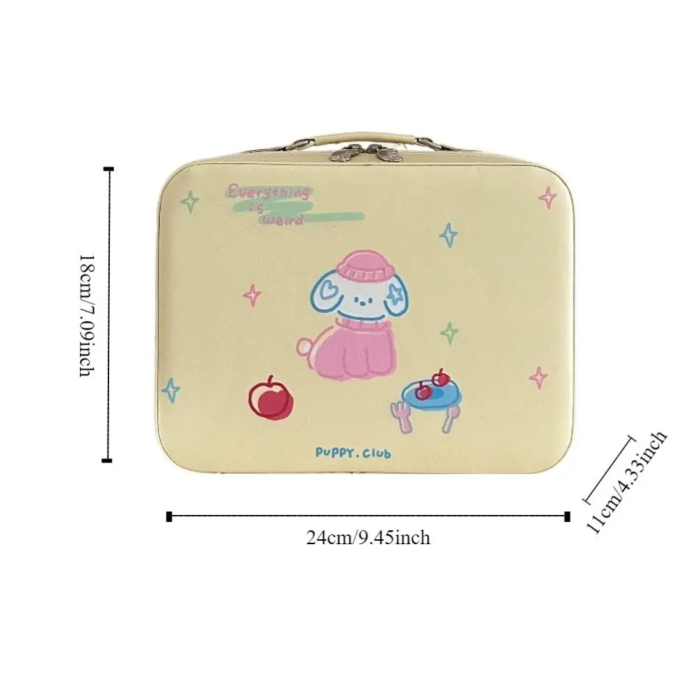 High Quality Large-capacity Mini Travel Luggage Skincare Storage Suitcase Cute Cosmetic Case with Mirror Travel Makeup Box