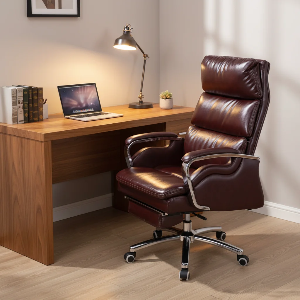 Luxury Racing Office Chair Comfortable Boss Recliner Rotating Chair Executive Leather Ergonomic Office Chair