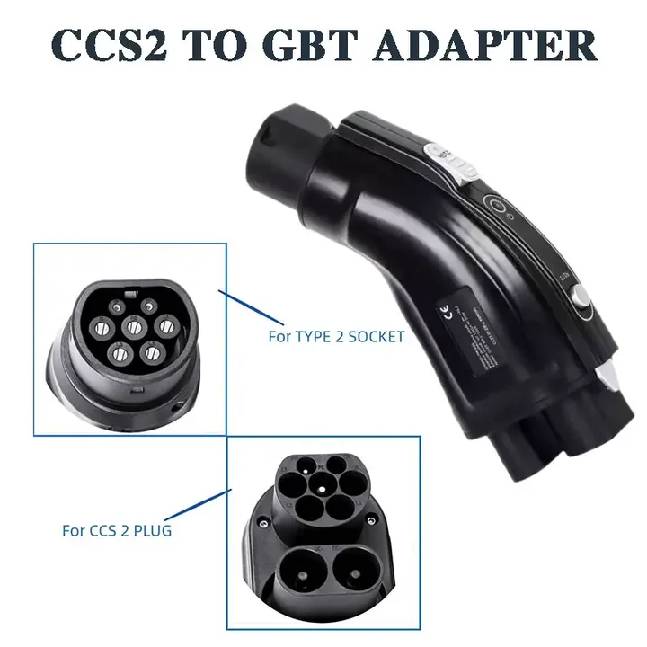 ADAPTOR PENGISI DAYA MOBIL LISTRIK PORTABEL CCS2 KE GBT