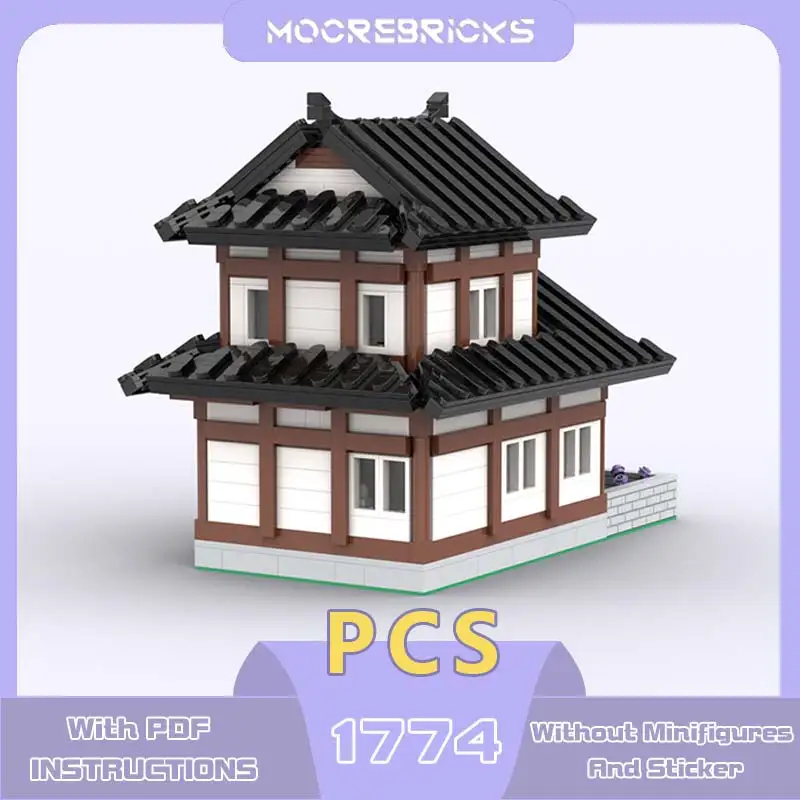 Modern Style Modular House Street View Series Bricks MOC City Architecture Building Blocks Model Desktop Decorative Kids Toys