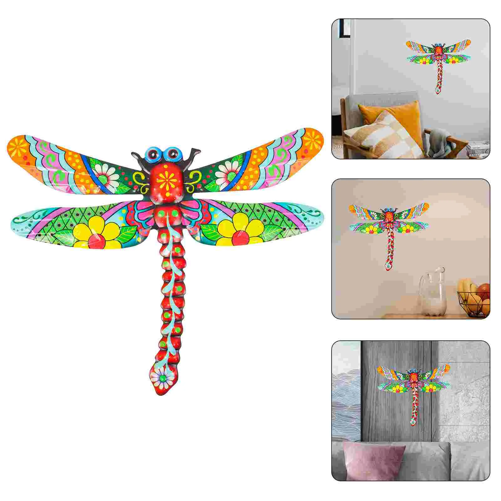 

Dragonfly Wall Decoration Gifts Outdoor Garden Iron Metal Craft Home Housewarming Fake