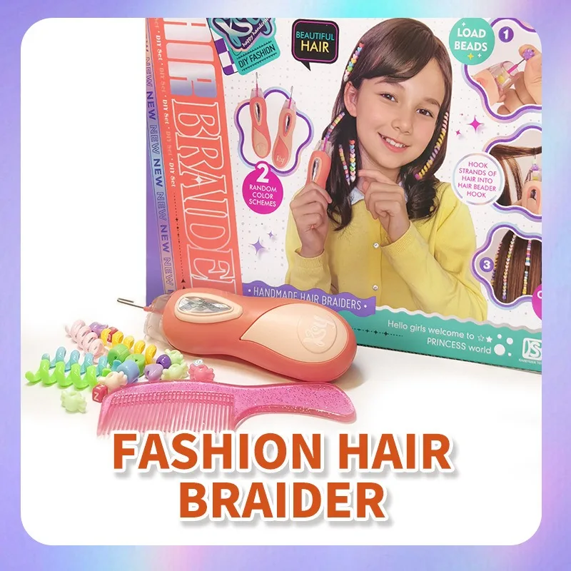 Automatic Hair Braid Kits Tool Electric Children DIY Braiding Hairstyle Twist Machine Makeup Toys For Girl