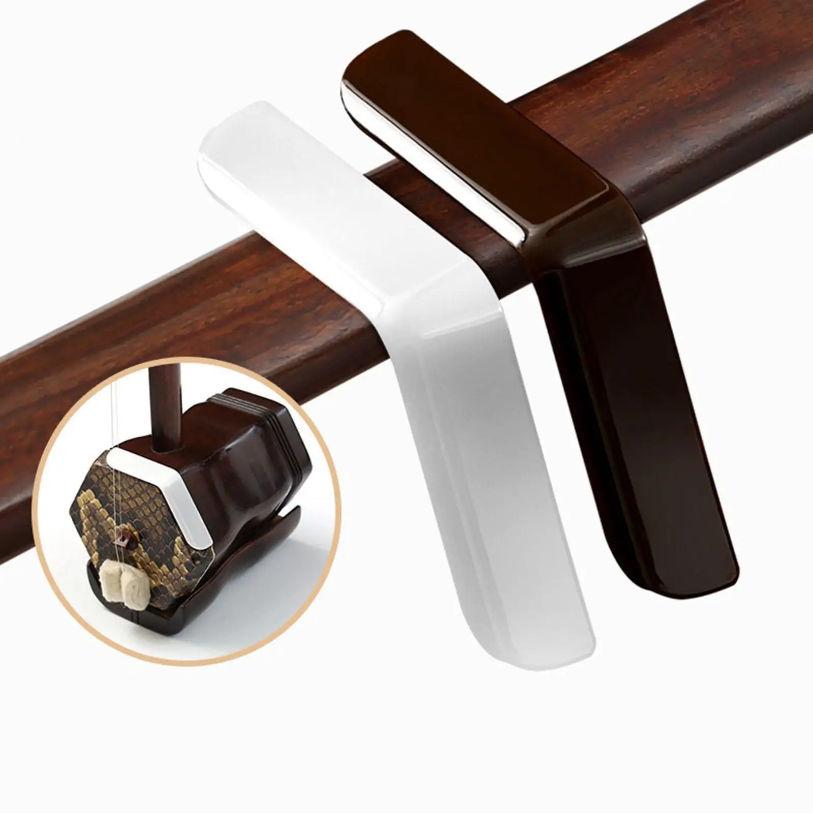 Erhu Corner Guards Replacement Pads Secure Adhesion Curved Body Protection Set for Professional Bow Playing