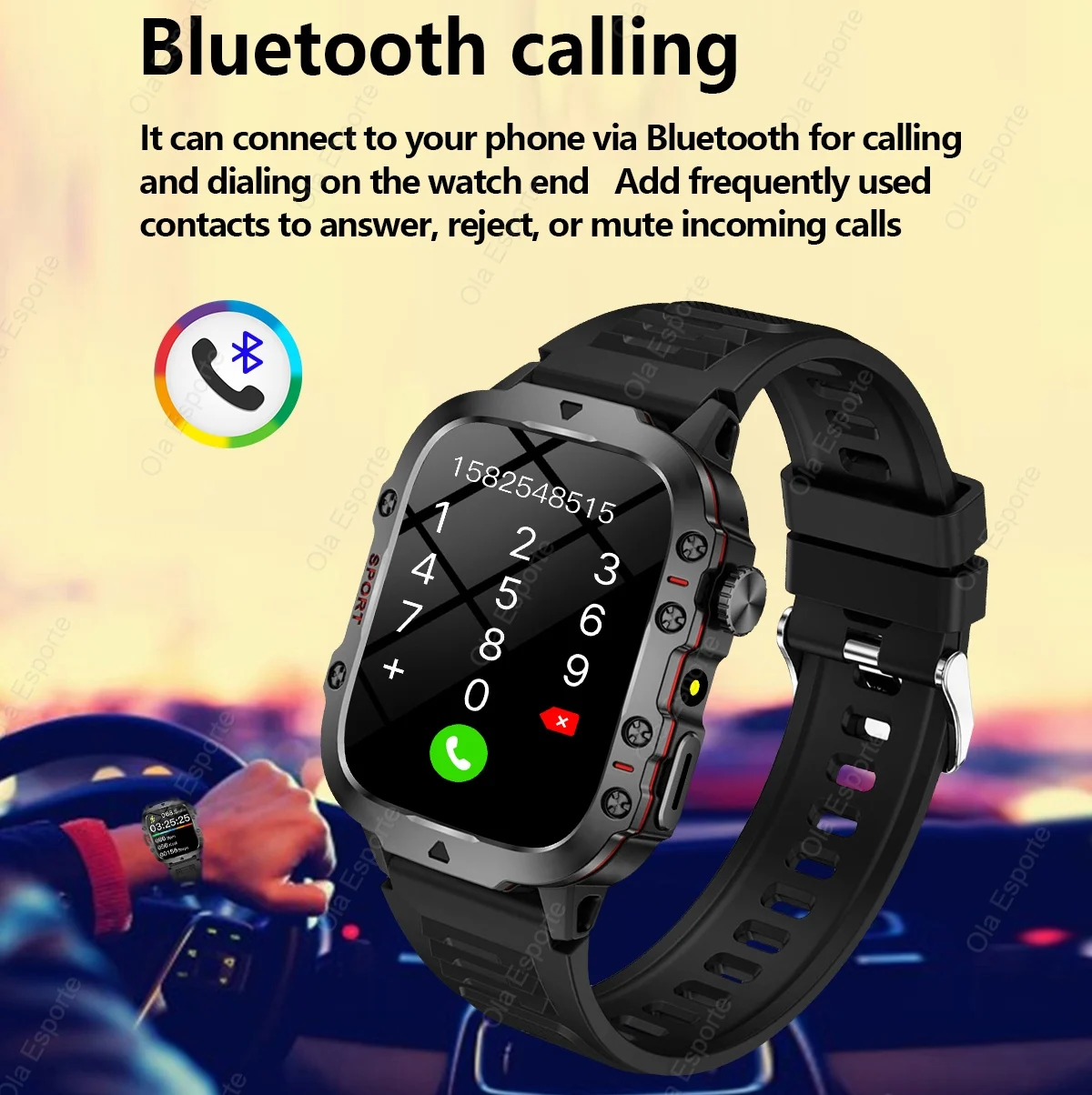 Original Men Smart Watch Bluetooth Call Health Monitor Fitness IP67 Waterproof Sports Smartwatch for Women Xiaomi Android 2024