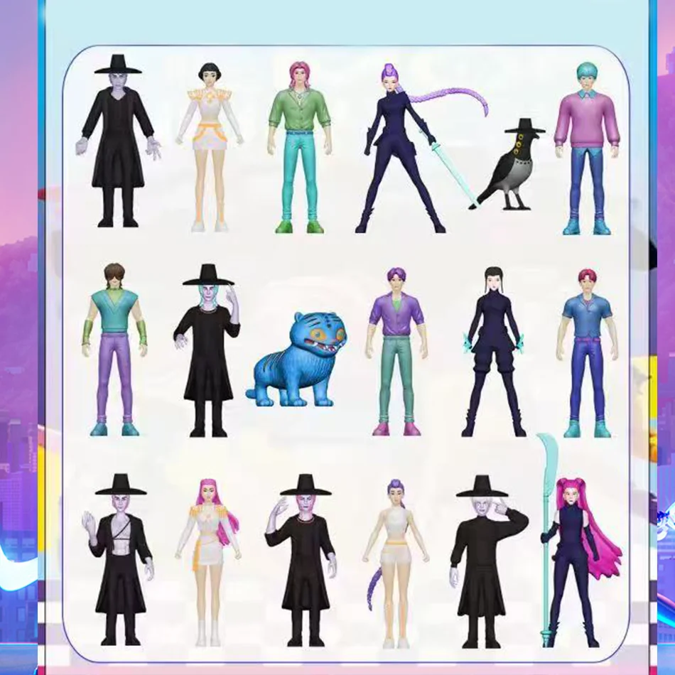 5 unids/set de figuras de cazadores de demonios, juguetes Derpys Tiger Rumi Mira Zoey Sussy, adornos de muñecos para cumpleaños de los fanáticos, regalos de Navidad ~ @