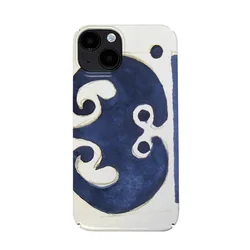 Creative Pattern Art Blue Case for IPHONE 16 PRO MAX 15 14 13 PRO 13 PRO MAX 16 PLUS 15PRO Case Acrylic Hard Mobile Phone Cases