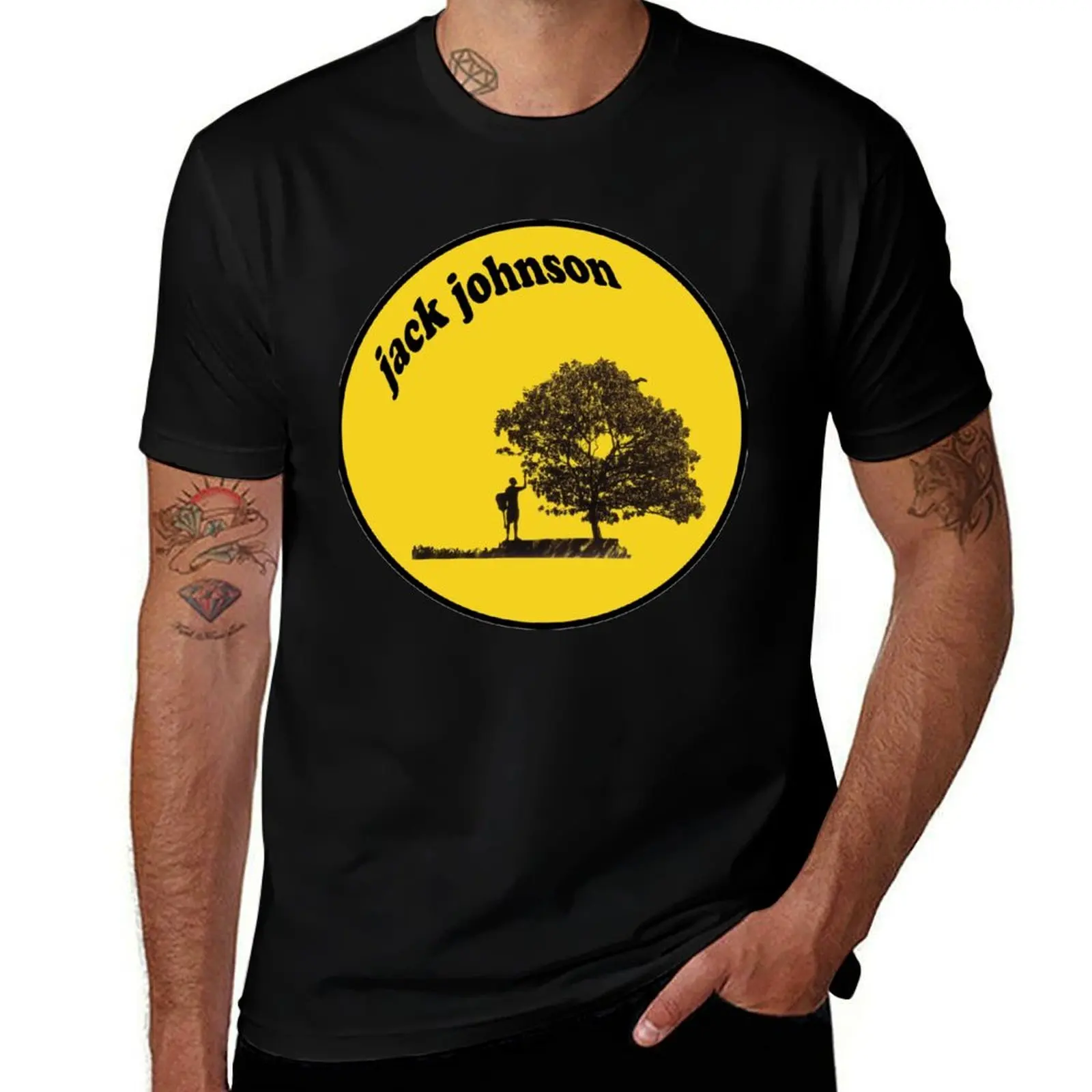 

Jack Johnson In Between Dreams Sticker T-Shirt cotton t shirt man funny t shirts cotton T-Shirt
