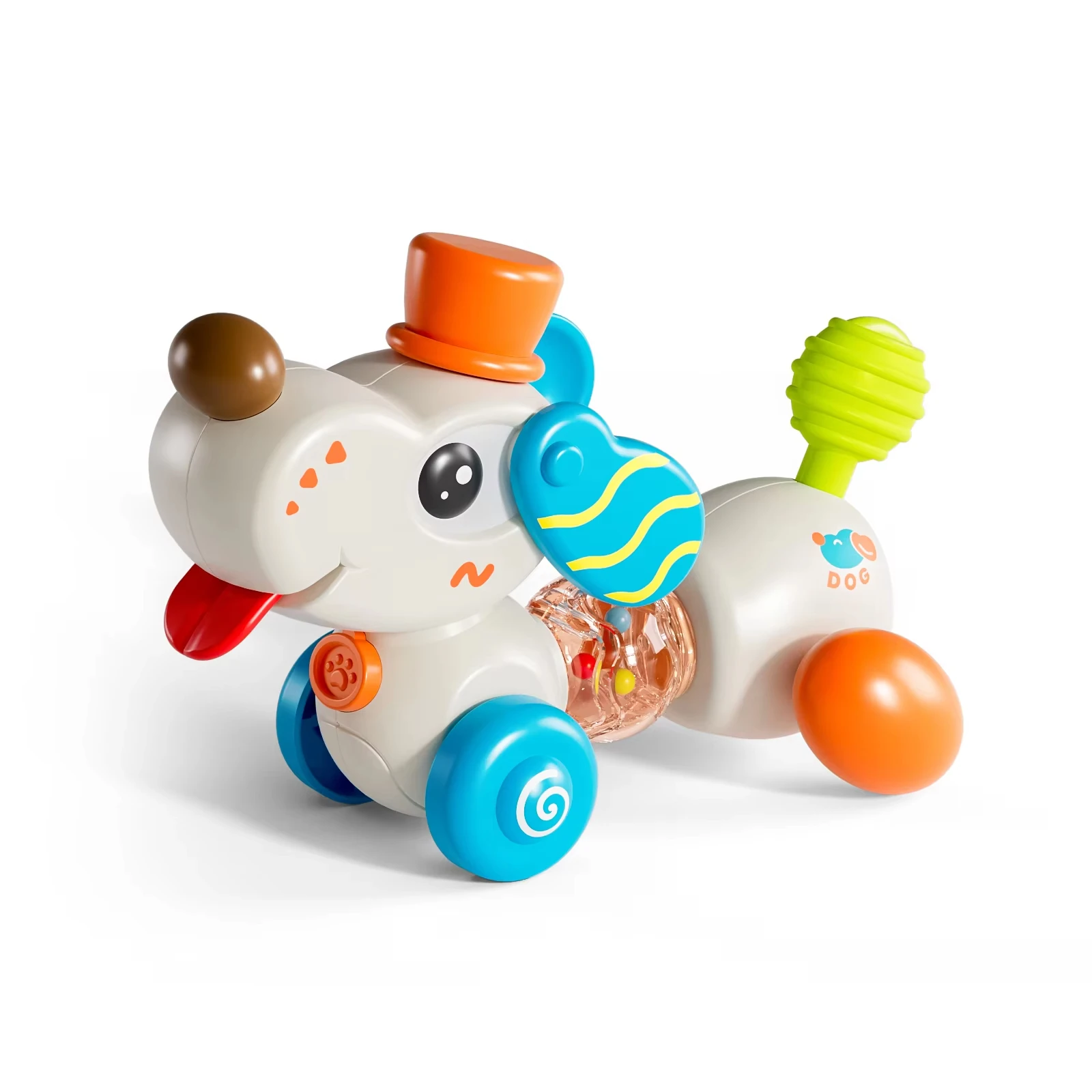 ダイニングテーブル犬吸盤回転楽しい