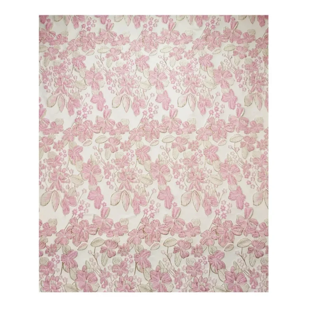 

Рельефная жаккардовая ткань, золотое шелковое платье, ветровка, одежда, оптовая продажа, ткань для шитья одежды своими руками, материал на метр