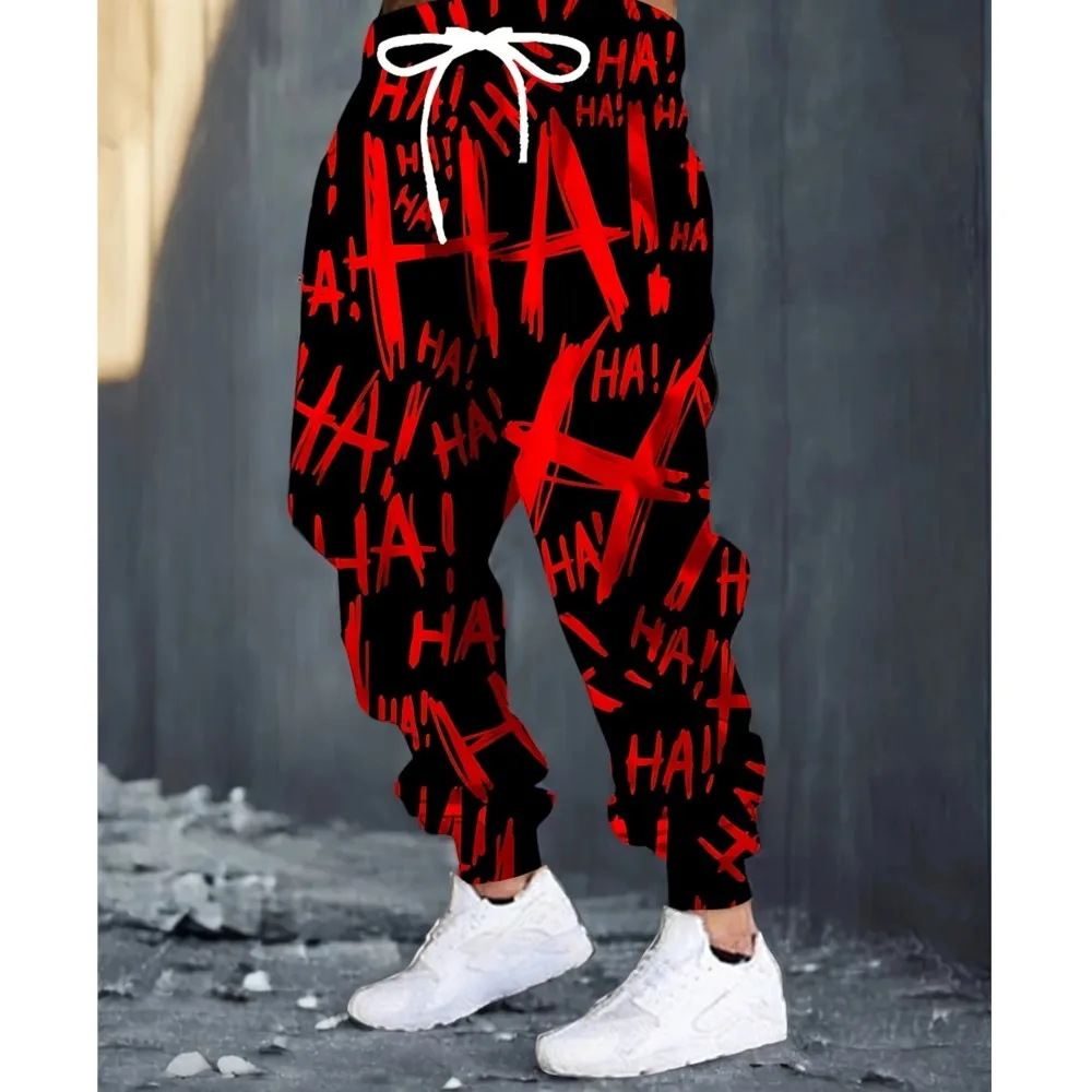 

3D Abstract Print Pants Street Pants Men's Side Pockets Elastic Drawstring Sweatpants Joggers Pants For Men Casual Trousers Fall
