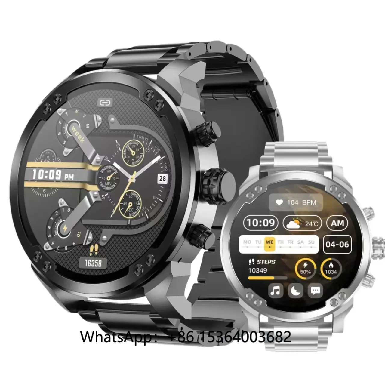 

1,8-дюймовый сенсорный экран, мужские спортивные часы BT Call T99, спортивные часы из нержавеющей стали, голосовой помощник