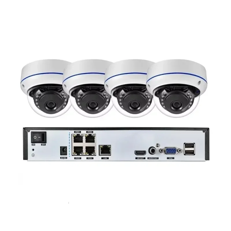 

Xmeye 5MP Face Detection Dome CCTV Video Surveillance AI On-vif 4CH NVR Full Camera Set POE IP Camera Security System Kits OEM