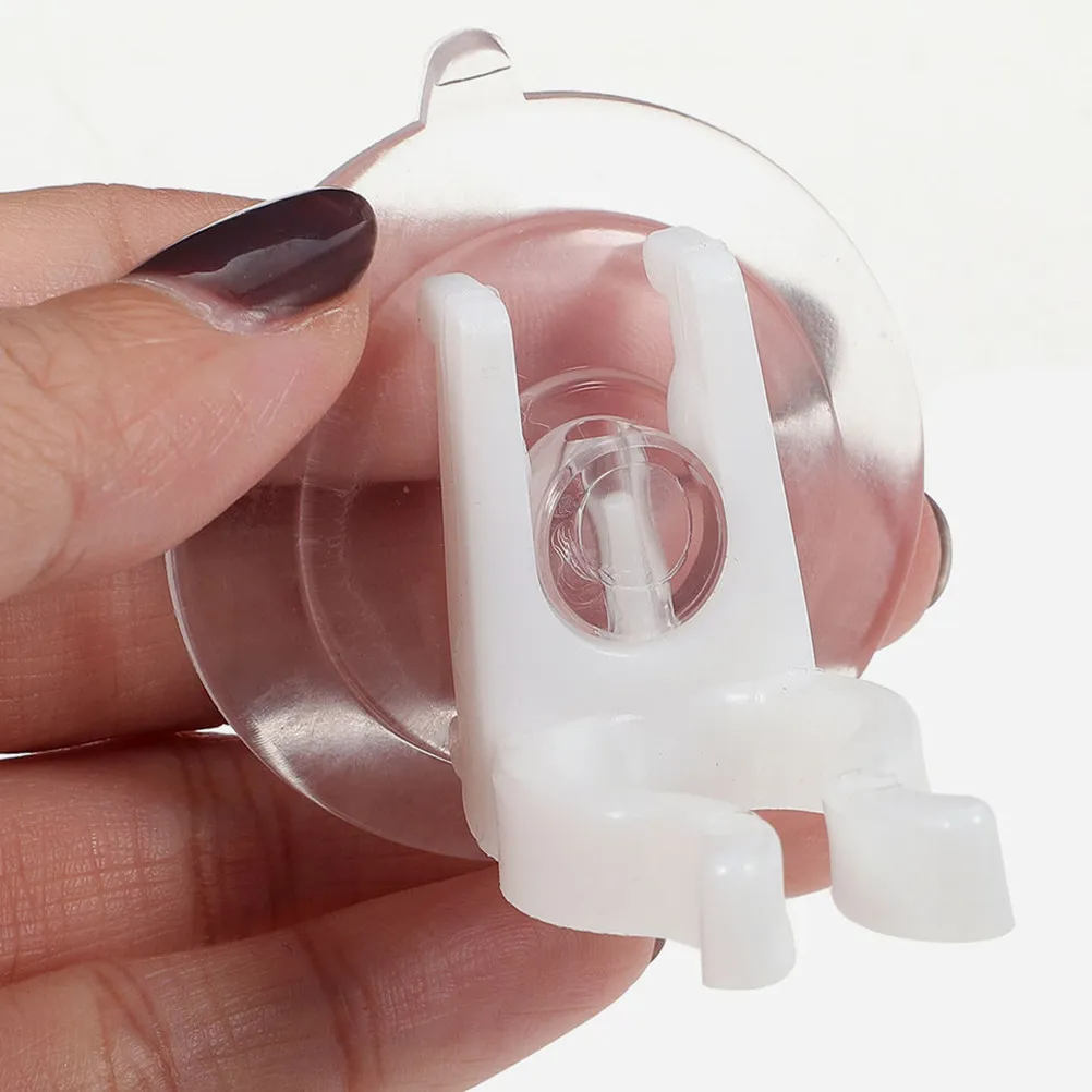 2Pcs Strong Adhesion Suction Cup Holders with Long Rods for Windows Glass Smooth Surfaces Holiday Christmas Decor