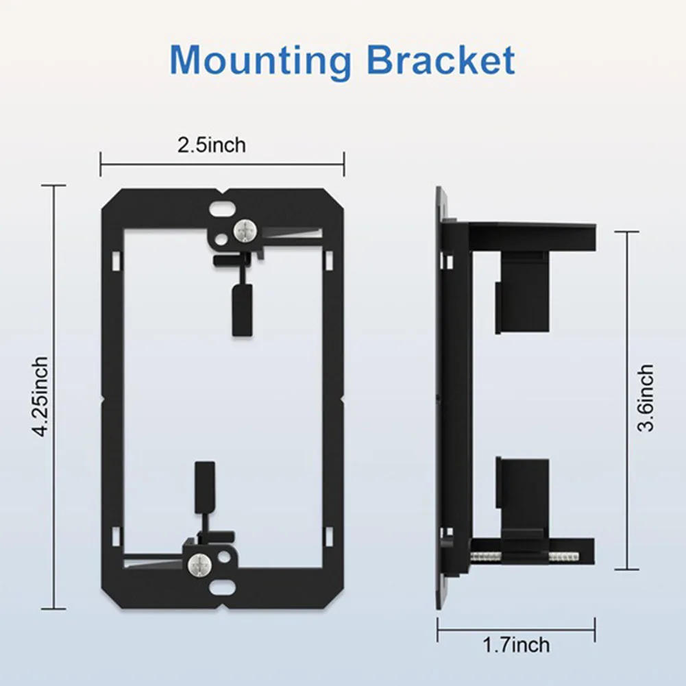 White 2 Port Ethernet Wall Plate with Mounting Bracket for Indoor Network Cable Organization and Device Connectivity