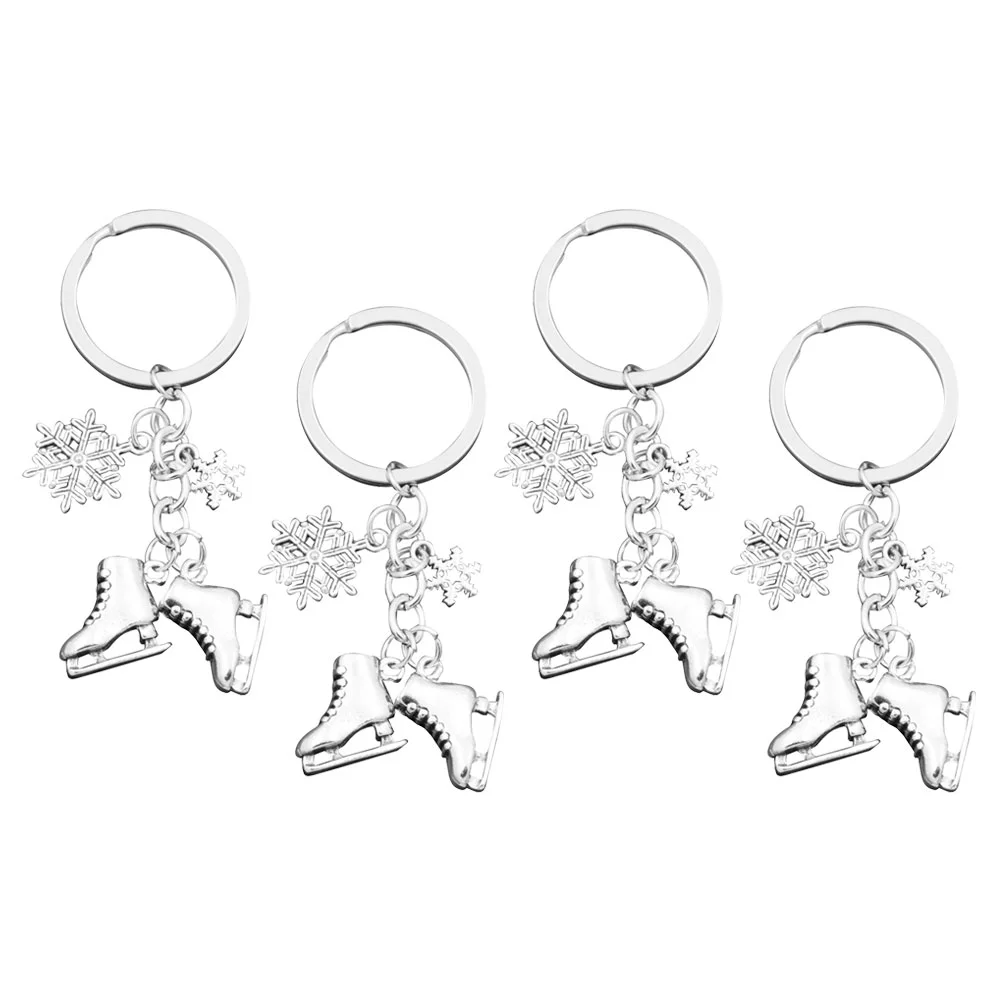 Skate Keychain Decoration Skating Gifts Bag Hanging Ornament Ice for Girls Snowflakes Toy Stuff Schoolbag Pins Backpacks