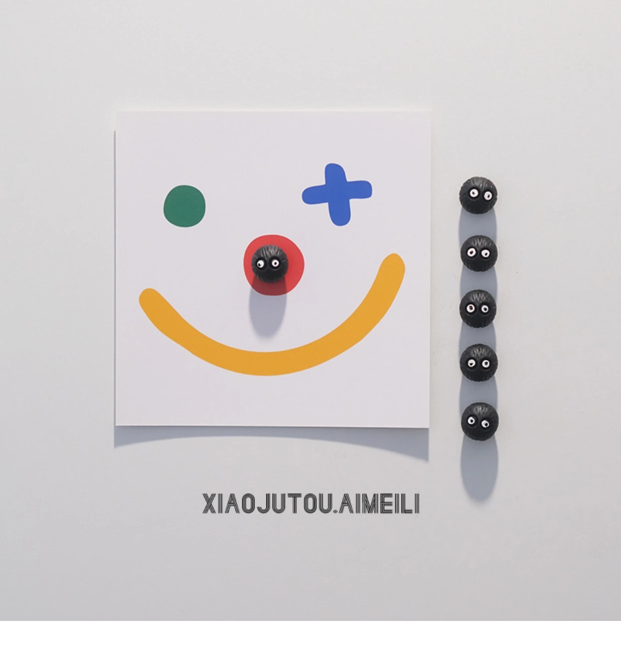 Mini Briquette Refrigerator Magnet Personality Creative Cute Photo Fixed Magnet.