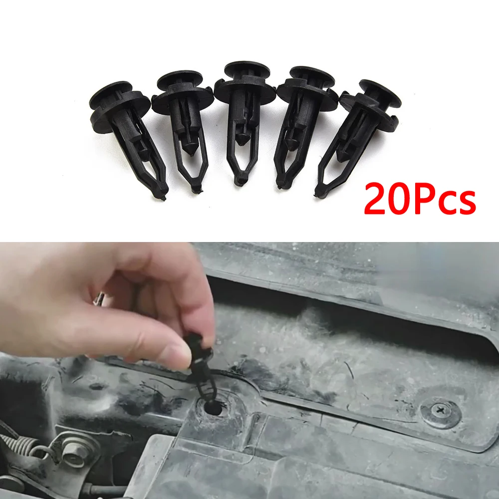 

20Pcs 9mm Auto Fasteners Bumper Mudguard Arch Liner Clips for Toyota Corolla Camry Rav4 Avensis Auris Hilux Yaris Prius Reiz