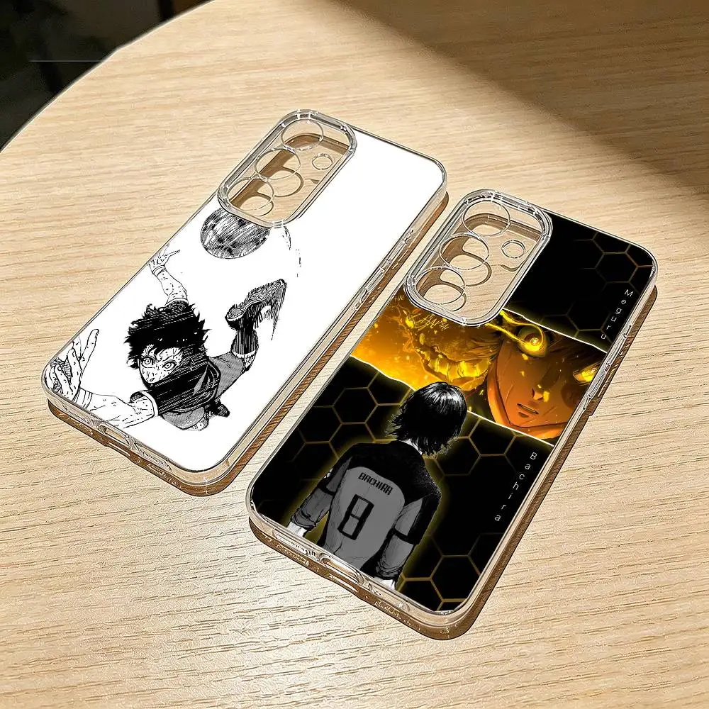 

Cute B-Bachira Meguru Phone Case Transparent Silicone Soft For Samsung S25,S24,S21,S22,S23,S30,Ultra,S20,Plus,Fe