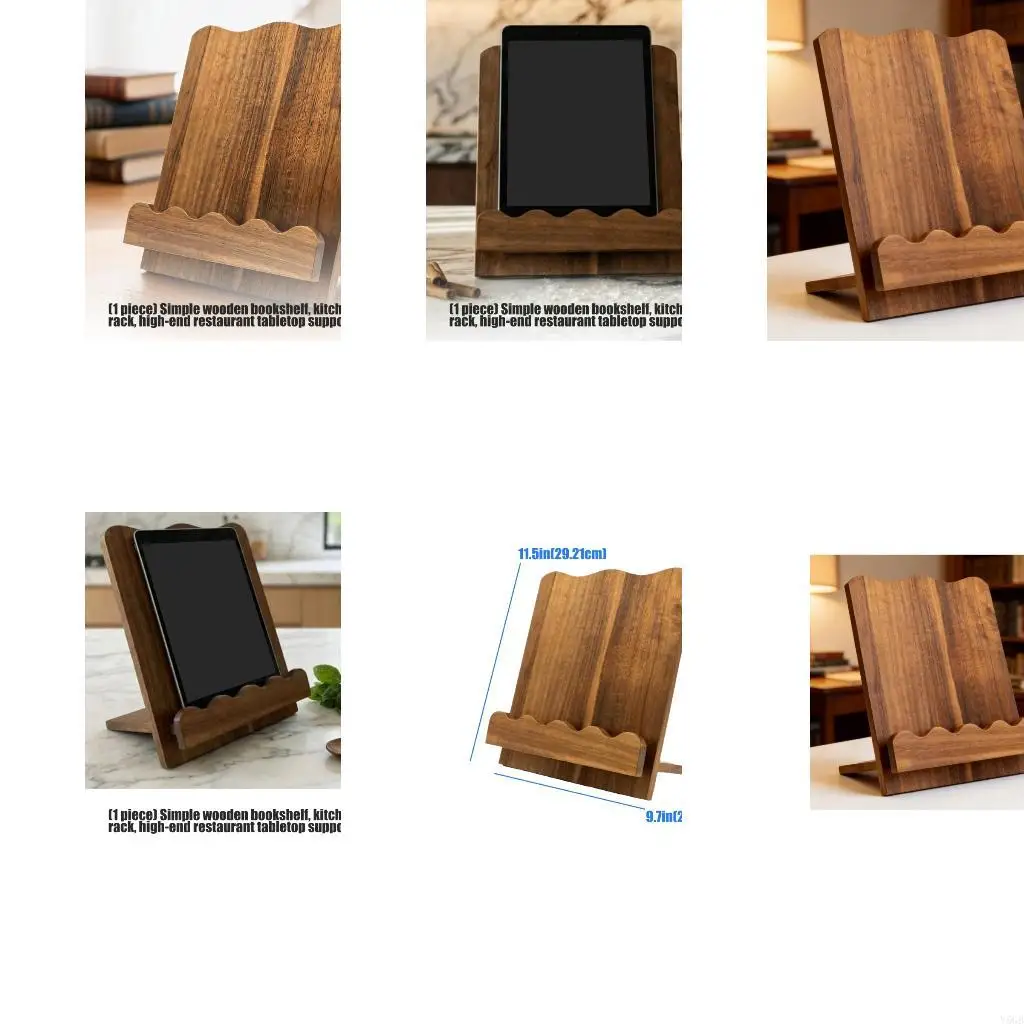 File Rack with Vertical Display for Magazines, Study Texts, Recipe Use and Home Office Sorting on Desks, Tables and Worktops