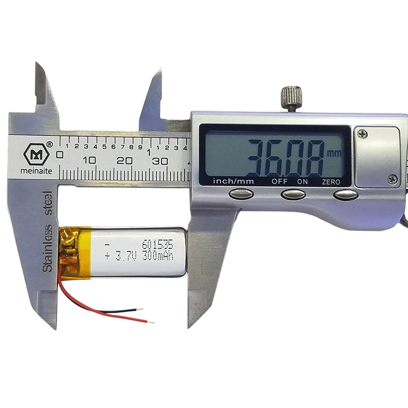 601535 300mAh 3.7V 리튬이온 배터리 고에 - Diy Wearable Electronics 리뷰 및 가격