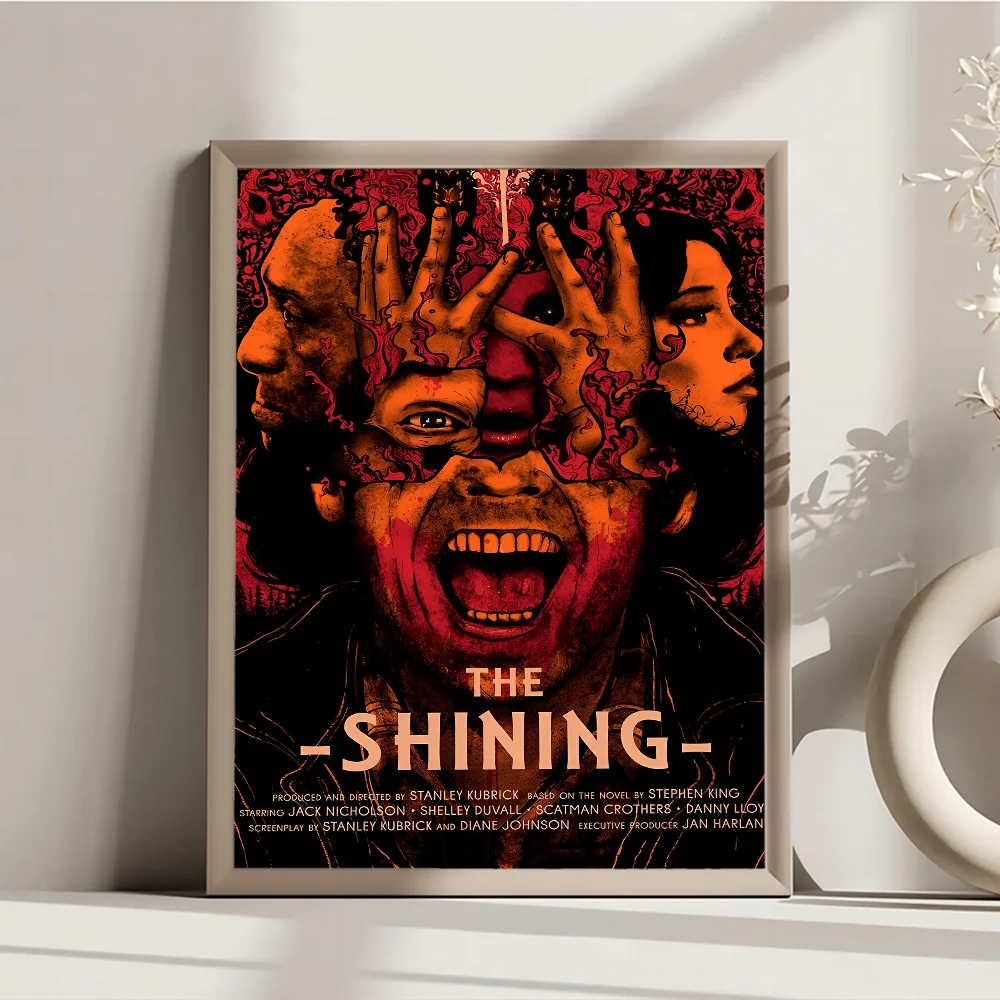 1PC The Shining Poster Movie Sticky Posters Retro Kraft Paper Sticker DIY Room Bar Cafe Aesthetic Art Wall Painting