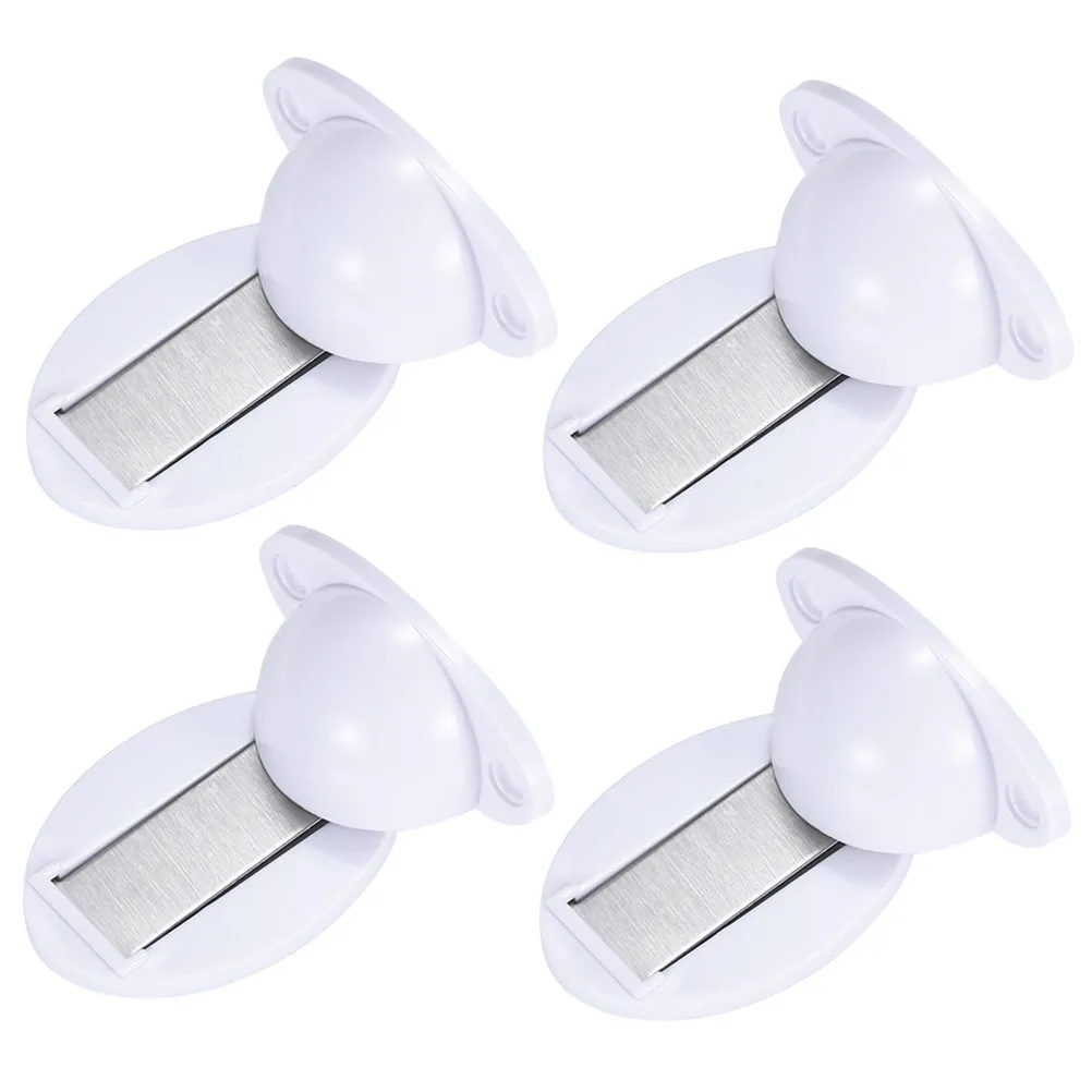 

Набор из 4 магнитных дверных стопоров без сверления, двойного назначения, с сильным креплением, для дома, офиса, спальни, ванной комнаты