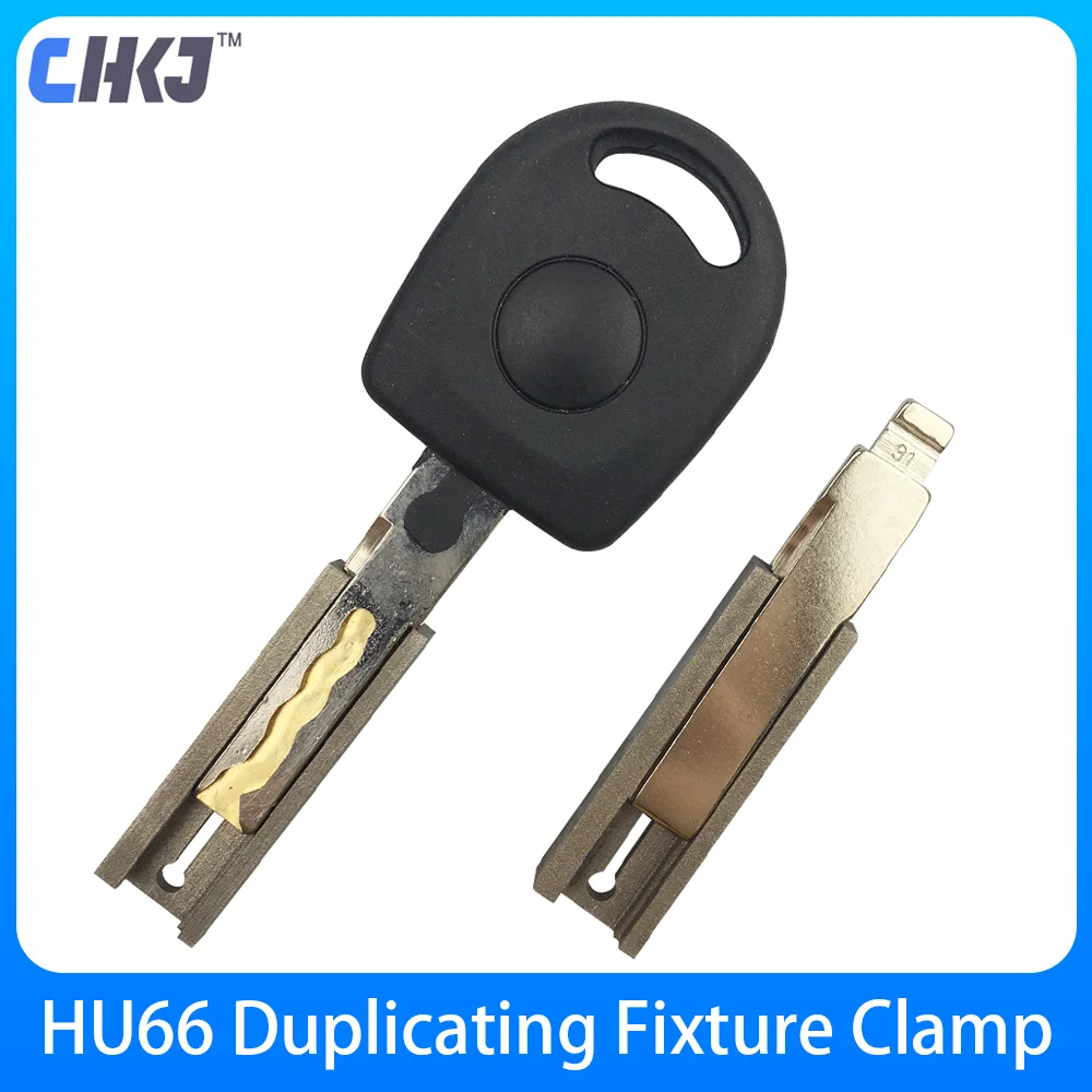 CHKJ 2pcs/lot HU66 Duplicating Fixture Clamp For VW Volkswagen Key Blank Key Cutting Machine Accessories Key Cutter Machine Part