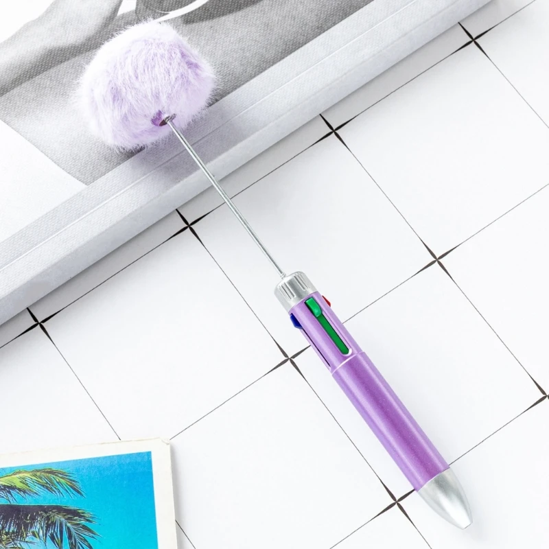 다색 볼펜 4 색 1 구슬 펜 개폐식 다색 볼펜 스타킹 필러 용품