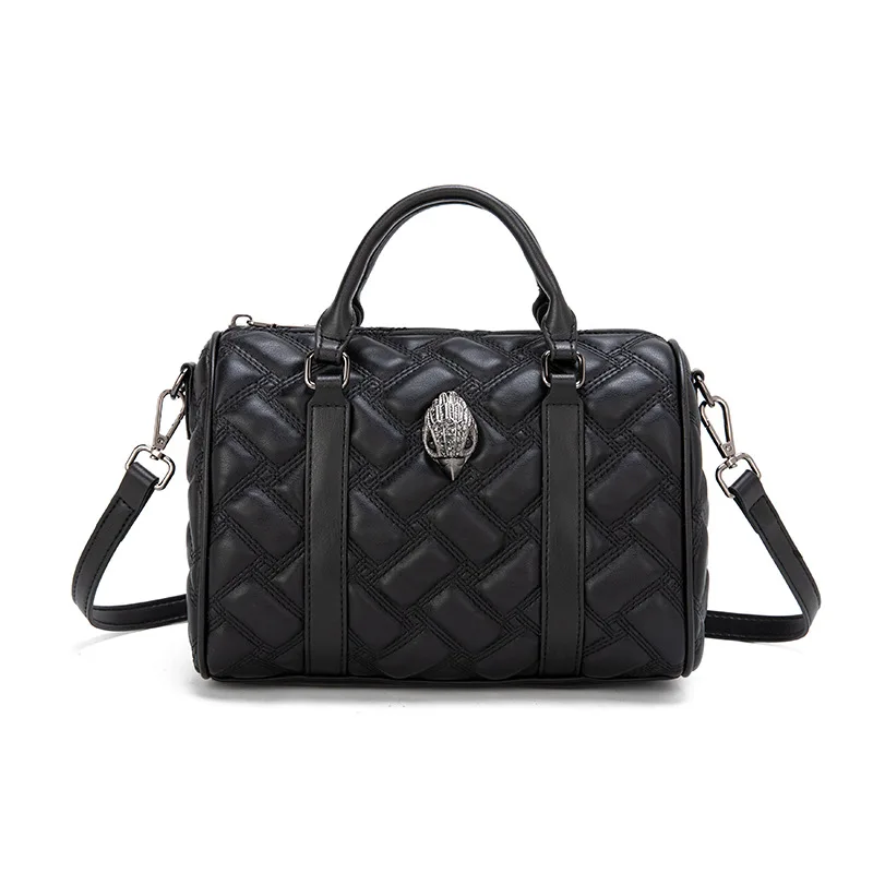 

Kurt Geiger London Luxury Designer Quilted Eagle Metal Women High Quality Embroidery Leather Ladies Shouder Boston Bag