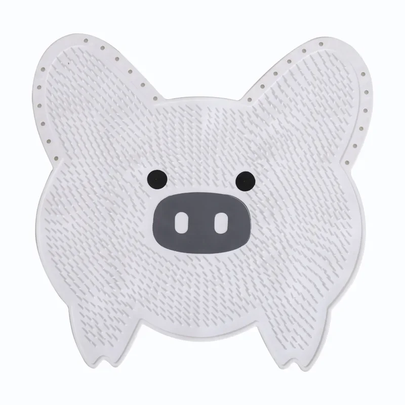 Piggy Foot Rubbing Pad Silicone Rubbing Artefact Bathroom Foot Massage Mat Foot Wash Brush Lazy Bath Back Rubbing Artefacts