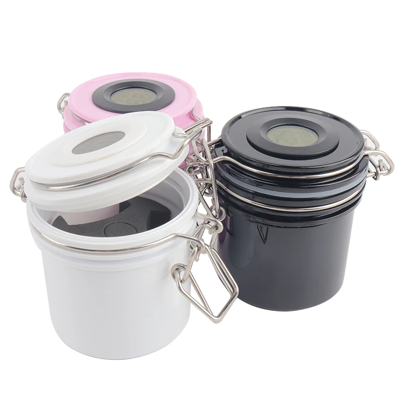 1pcs Eyelash Glue Temperature and ActivatedContainer LashSeal Leak-proof Extension Tool Storage Tank Carbon  Jar Humidity  with